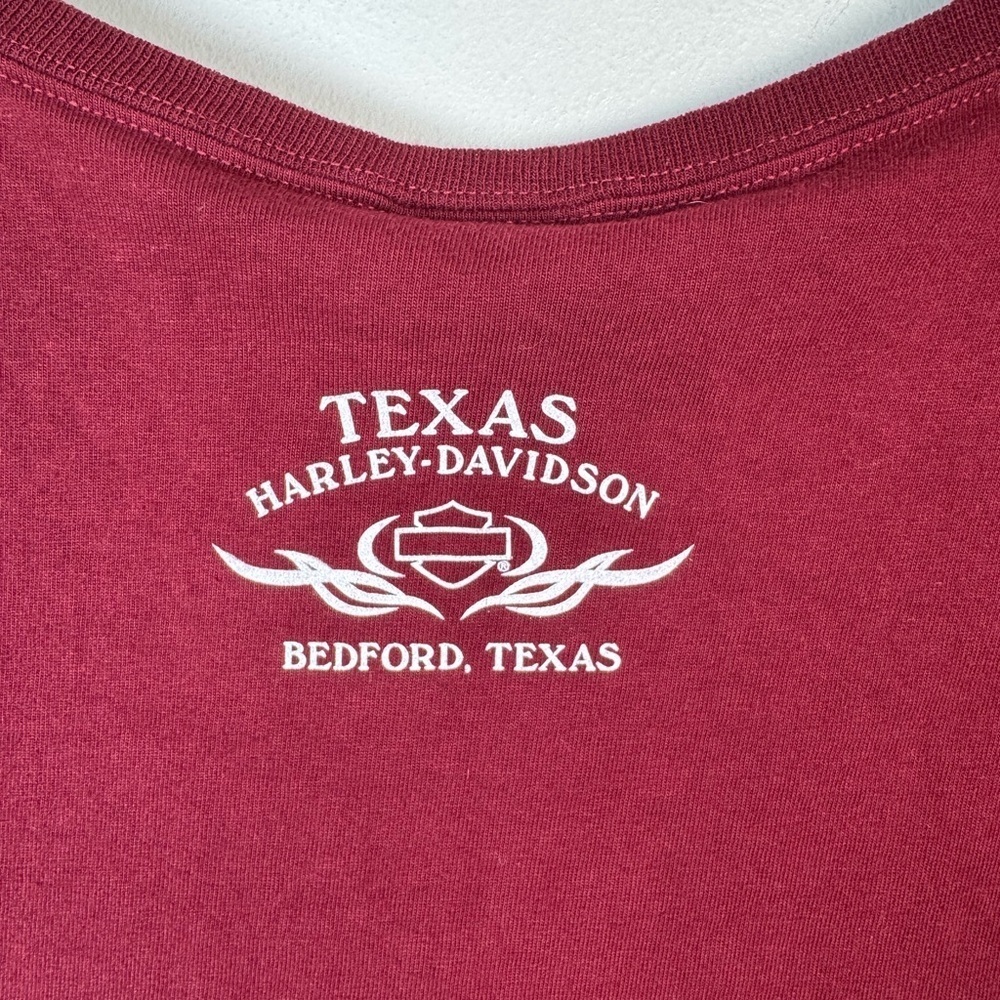 Harley-Davidson Women's Maroon Graphic Tee Size Medium NWT - Picture 5 of 6